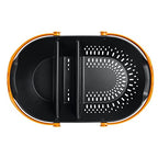 Fiskars Erntekorb, Zum Sammeln, Transportieren und Reinigen von Ernte und Erntewerkzeugen, Kunststoff, Schwarz/Orange, Plus, 1062831