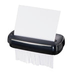 Hama Aktenvernichter Einzug Aktenvernichter professionell Home Office (Streifenschnitt, Schredder, elektrisch, 6 Blatt Papier, Reißwolf, 8 Liter Papierkorb, Sicherheitsstufe 2 DSGVO)