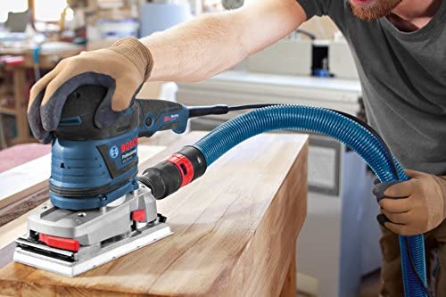 Bosch Professional GSS 230 AVE (300 Watt, Zusatzhandgriff, 3x Schleifblatt für Holz, in L-BOXX 238), 0601292801