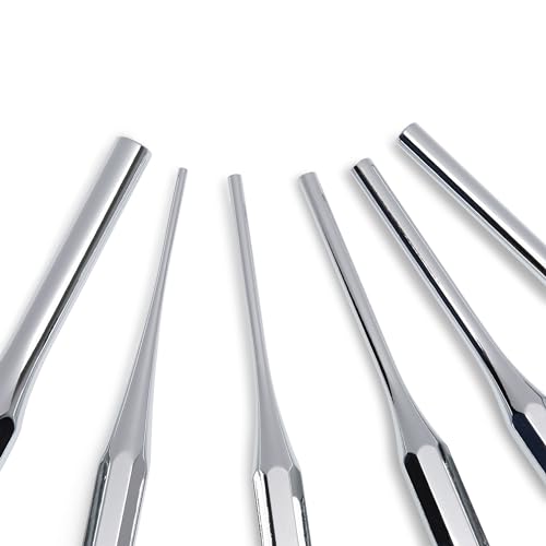 SATA ST09162SJ Durchtreiber und Durchschlag und Splintentreiber Set, 6 Tlg. CR V Stahl