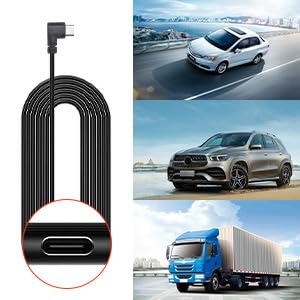 REDTIGER Dashcam Multi-Size Hardwire-Kit mit doppelter Kontrollleuchte, USB-C-Netzanschluss, inklusive 4 Arten von Sicherungs-Adaptern, 24-Stunden-Parküberwachung mit Niederspannungsschutz