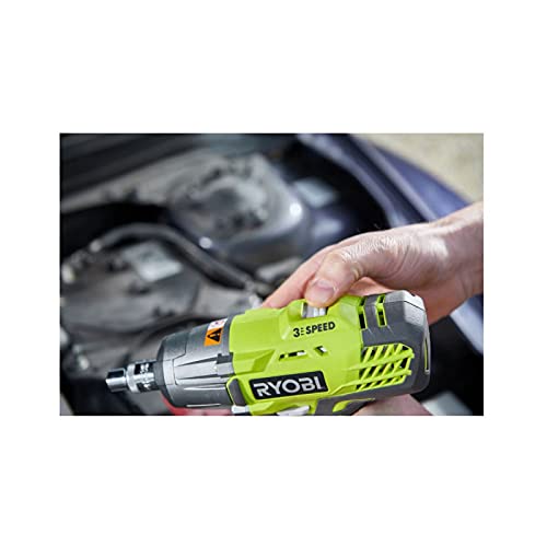 RYOBI 18 V ONE+ Akku-Schlagschrauber R18IW3-0 (max. Drehmoment 400 Nm, 1/2 Zoll Vierkant-Aufnahme, 3 Schaltstufen, Schlagzahl 0-3.200 min-1, LED-Beleuchtung, ohne Akku & Ladegerät im Karton)