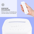 Klarstein Luftkühler mit Wasserkühlung, Leiser 4-in-1 Verdunstungskühler, Luftbefeuchter, Ventilator & Nachtmodus, Mobile Klimageräte Luftkühler, 60W Air Cooler, 330m³/h Kühlender Luftstrom