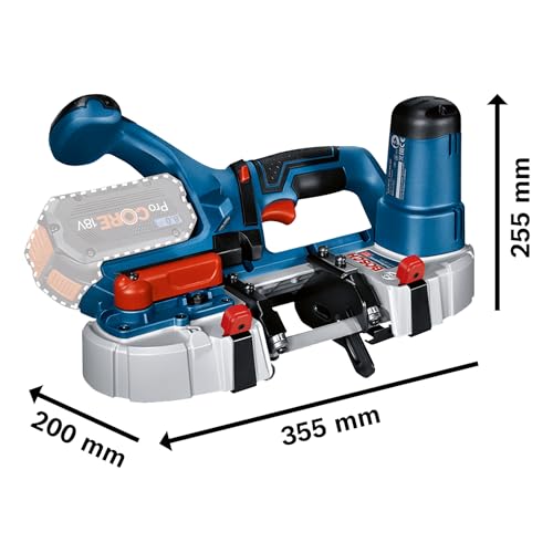 Bosch Professional 18V System Akku Bandsäge GCB 18V-63 (inkl. 1 Bandsägeblätter, ohne Akku/ Ladegerät)