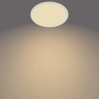Philips LED Badezimmer Deckenleuchte Superslim (18 W), 3 Lichteinstellungen, warmweißes Licht, dimmen ohne Dimmer, IP44 Schutz, weiß, 30cm