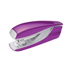 Leitz Heftgerät, 30 Blatt Tacker mit 200 Heftklammern, Hefter aus Metall mit Kunststoffelementen, WOW Serie, Violett, 55021062