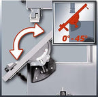 Einhell Bandsäge TC-SB 305 U (750W, 370-800 m/min Sägebandgeschw., 170mm Schnitth.), neigbarer Sägetisch, Parallel- und Winkelanschlag, Untergestell