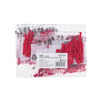 herlitz Gewinnlose nummeriert, 1-500, 10x50 Stück, Farbe Rot, Tombola, Gewinnspiel
