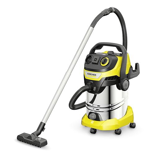 Karcher 1.628-361.0, WD 6 PS V-30/6/22/T Nass-/Trockensauger-30 L Edelstahltank-1300W (tragbare Steckdose und Blasfunktion), Standard, 1300 W, 30 liters