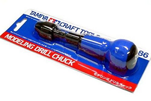 Tamiya 300074086 - Handbohrer mit Spannfutter, Blau