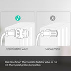 TP-Link smartes Heizkörperthermostat - Erweiterungseinheit, benötigt Kasa Hub, Heizungssteuerung (Kasa App, Zeitpläne, Geofencing, Fensteröffnungserkennung), Matter, Alexa, Apple Home
