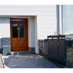 Metzler Paketbox, Briefkasten mit großem Paketfach in Anthrazit, personalisierte Paketbox für draußen, Standbriefkasten mit Paketfach, Paketkasten, Postbox mit Gravur, rostfrei und massiv - Bispo 2