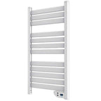 Cecotec Elektrischer Badheizkörper ReadyWarm 9000 Twin Towel White. 500 W, LED-Anzeige, 2 h Timer, Schutzart IP24, doppeltes Sicherheitssystem, Elegantes Design und Montageset, Weiß