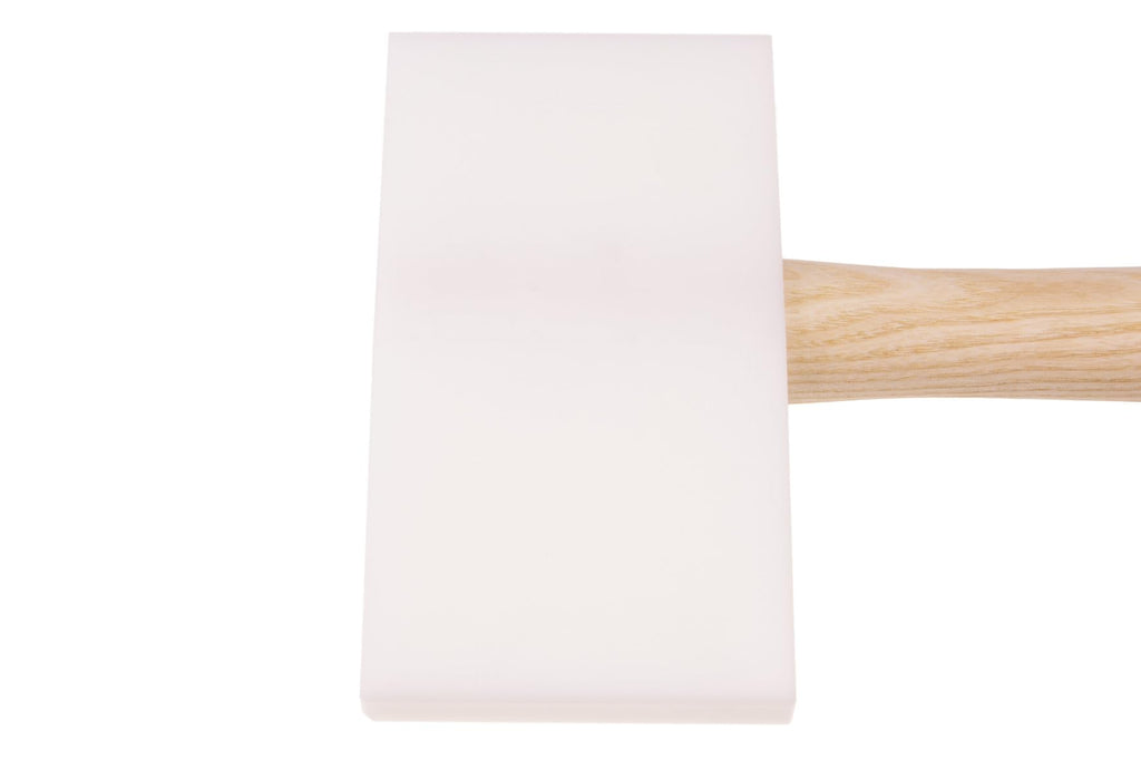 STUBAI KUNSTSTOFFHAMMER keilförmig 155 × 85 × 35 mm | Kopf aus hochschlagfestem Kunststoff | Eschenstiel geschweift | unlackiert & rutschfest | Profi-Spenglerhammer | 278501