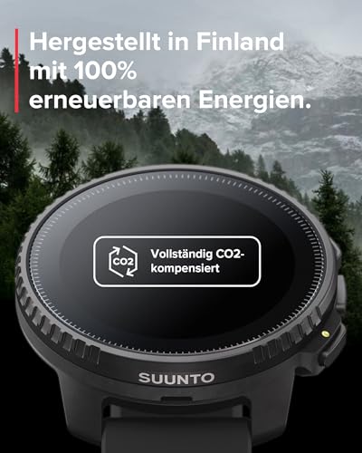 SUUNTO Vertical Abenteuer Uhr - GPS Smartwatch, Zweifrequenz GPS Navigation, Kostenlose Offline-Karten, mit Solarladung Akkulaufzeit bis zu 65 Tagen, Militärgeprüftes Gehäuse, 100m Wasserdichtigkeit