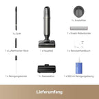 Mova M50 Ultra Nass- und Trockensauger, 22.000Pa, Roboterarm 0 Spalt, klappbarem und Ausziehbarem Griff,Antriebssystem für müheloses Gleiten,100°C Bürstenwäsche, 5min 90°C Trocknung