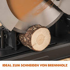 Evolution R355CPS Kappsäge Kapp-Zug-Gehrungssäge 2200 W | inkl. Ø 355 mm HM-Sägeblatt Multi-Material-Schneiden Holz, Aluminium, Stahl, Kunststoff | Schnittleistung von 120 x 120 mm | 0-45˚ Gehrung