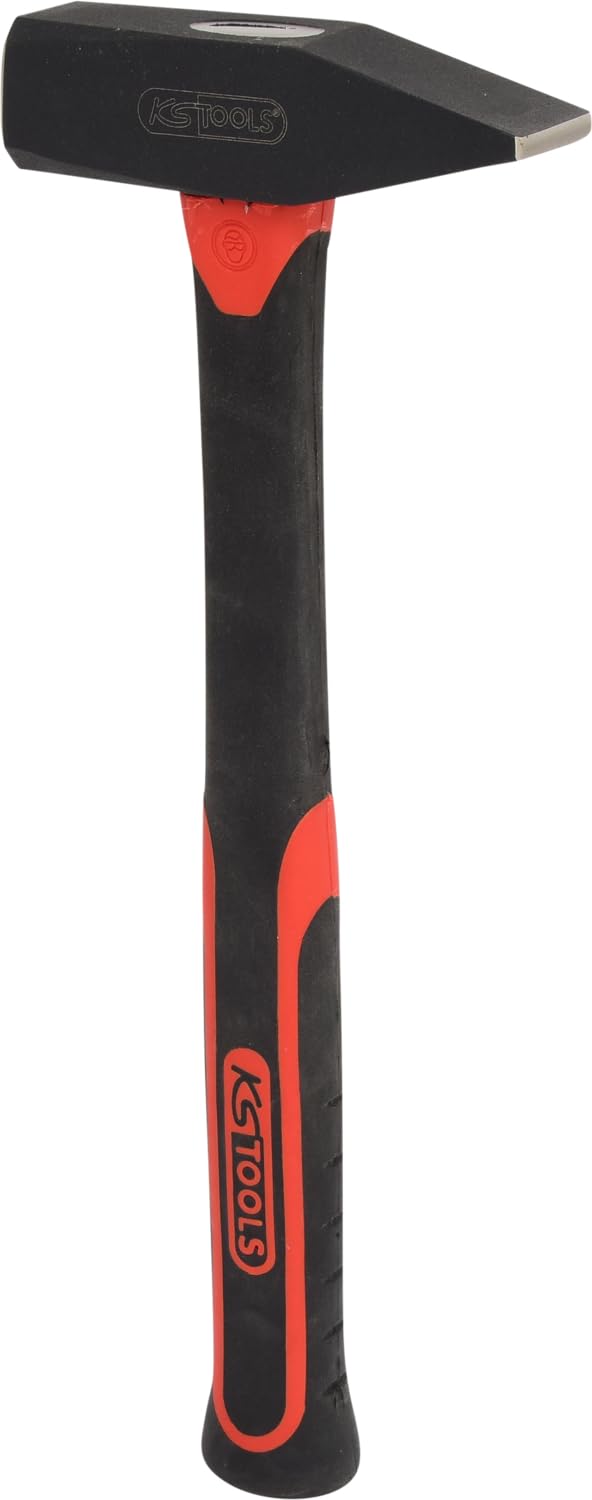 KS Tools 142.1401 Schlosserhammer mit Fiberglasstiel, 1000g