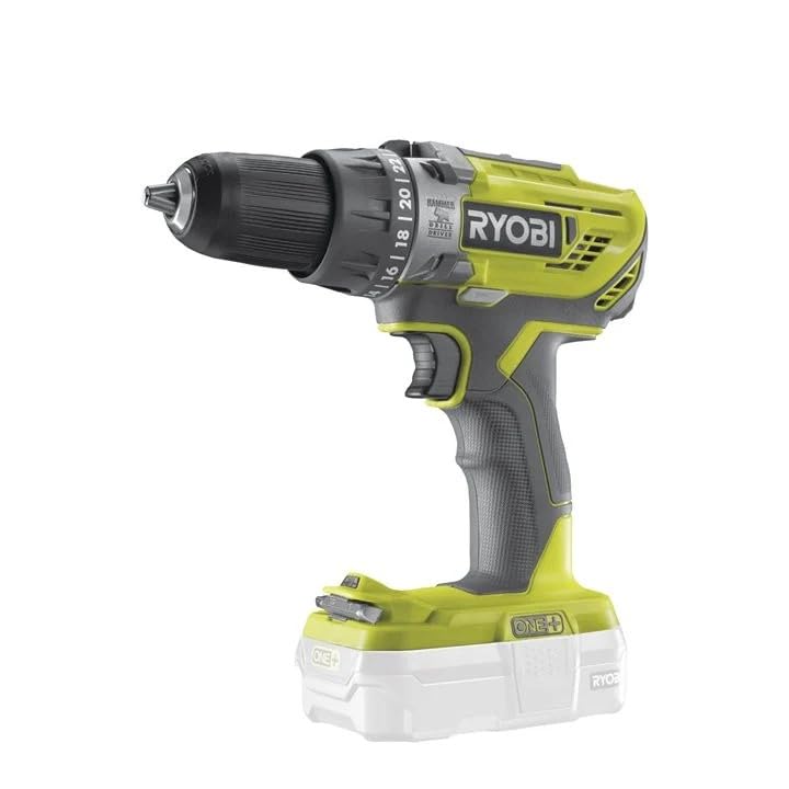 RYOBI 18 V ONE+ Akku-Schlagbohrschrauber R18PD3-0 (Drehmoment 50 Nm, 13 mm Schnellspannbohrfutter, ohne Akku und Ladegerät)