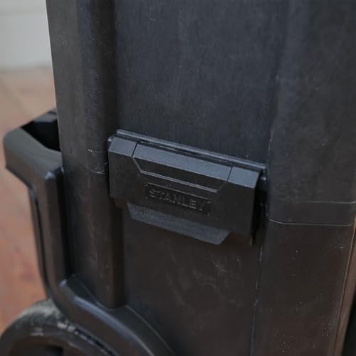 Stanley Rollende Werkstatt aus Metall-Kunststoff 1-79-206 / Werkzeugwagen leer mit 3 modularen Einheiten / Vielseitige Werkzeugbox für Kleinteile und große Werkzeuge