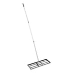 VEVOR Rasenrakel mit 213 cm Stiel, 762x254 mm Bodenplatte, Nivellierrechen aus Karbonstahl, Levelingrake, Rasen-Nivellierungsrechen für Rasenpflege, Rasen-Nivellierungsrechen, Hof und Golfplatz