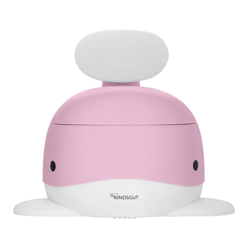 Kindsgut Kinder-Töpfchen, Babytopf WC/Klo, kinderfreundliches Wal-Design und dezente Farben, Toiletten-Training, zartrosa
