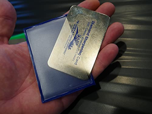 DMT Dia-Sharp® Diamant Taschenschleifstein im Kreditkartenformat Set Grob, Fein & Extrafein, Kompakter Wetzstein für Messer und Werkzeuge, Made in USA, D3EFC