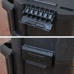 Stanley Rollende Werkstatt aus Metall-Kunststoff 1-79-206 / Werkzeugwagen leer mit 3 modularen Einheiten / Vielseitige Werkzeugbox für Kleinteile und große Werkzeuge