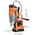 VEVOR Profi Kernbohrmaschine Magnetbohrmaschine 1550 W, Kernbohrmaschine Magnetbohreinheit 13000 N 50 mm Magnetkernbohrsystem für Schiffsbau, Brückenbau usw.