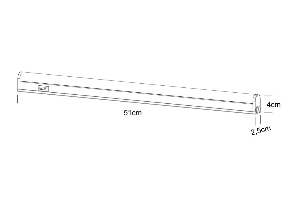 Trio Leuchten LED Unterbauleuchte 273070701 Ramon, Kunststoff weiß, 7 Watt LED