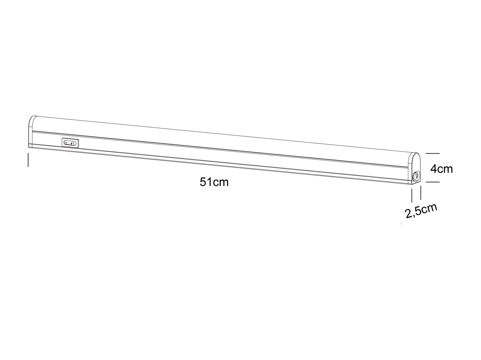 Trio Leuchten LED Unterbauleuchte 273070701 Ramon, Kunststoff weiß, 7 Watt LED