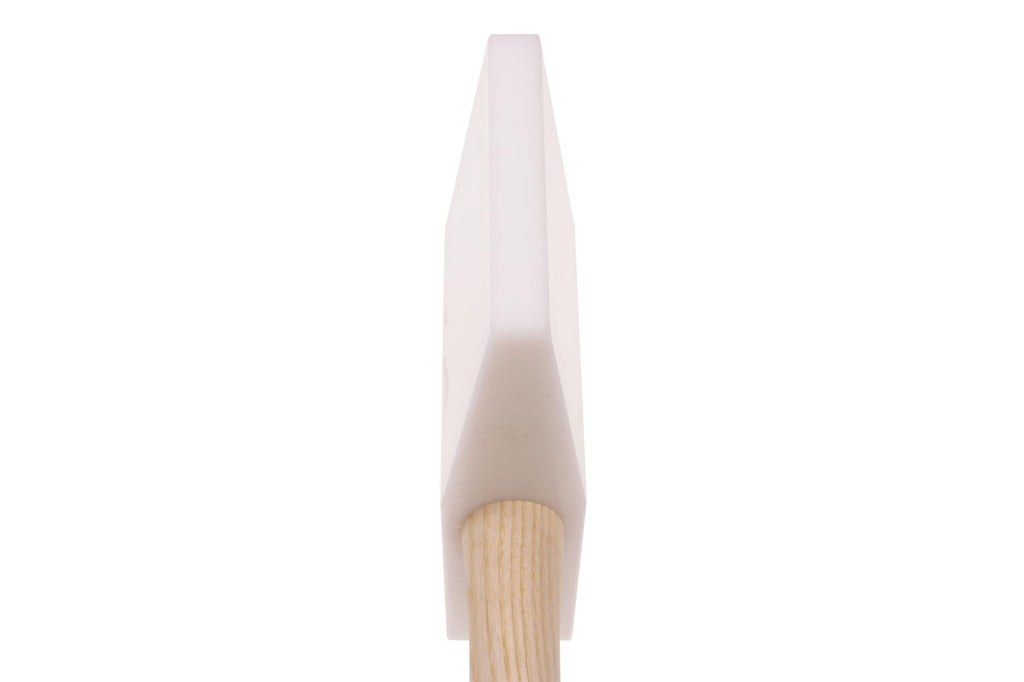 STUBAI KUNSTSTOFFHAMMER keilförmig 155 × 85 × 35 mm | Kopf aus hochschlagfestem Kunststoff | Eschenstiel geschweift | unlackiert & rutschfest | Profi-Spenglerhammer | 278501