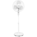 TROTEC Standventilator TVE 25 S, geräuscharmer Ventilator, 40 Watt, 3 Gebläsestufen, 80°-Oszillation, stufenlos höhenverstellbar bis 130 cm, Timer-Funktion, Fernbedienung
