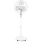 TROTEC Standventilator TVE 25 S, geräuscharmer Ventilator, 40 Watt, 3 Gebläsestufen, 80°-Oszillation, stufenlos höhenverstellbar bis 130 cm, Timer-Funktion, Fernbedienung