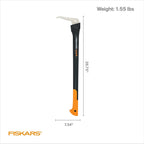 Fiskars 71,1 cm große Wasserpfeife schont Ihren Rücken – Heben, Ziehen und Laden von schweren Runden von Brennholz und gespaltenem Holz – scharfes und leichtes Pick-Werkzeug für Holzscheite –