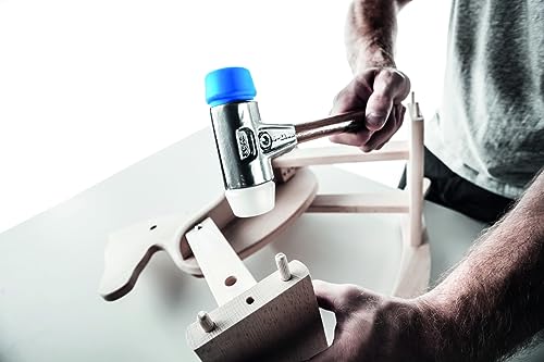 SIMPLEX-Schonhammer, TPE-soft/Superplastik; mit Aluminiumgehäuse und hochwertigem Holzstiel | D=30 mm | 3117.030