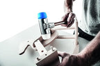 SIMPLEX-Schonhammer, TPE-soft/Superplastik; mit Aluminiumgehäuse und hochwertigem Holzstiel | D=30 mm | 3117.030