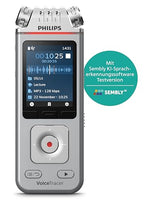 Philips DVT4115 VoiceTracer, Audio Recorder, MP3/PCM, 3 HiFi-Mikrofone, exzellente Fernaufnahme, Inkl. Sembly AI-Testlizenz: Transkription & KI-Zusammenfassungen