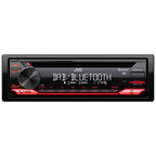 JVC KD-DB622BT CD-Autoradio mit DAB+ und Bluetooth Freisprecheinrichtung (Soundprozessor, USB, AUX-In, Spotify Control, 4 x 50 Watt, rote Tastenbeleuchtung, Ohne Antenne)