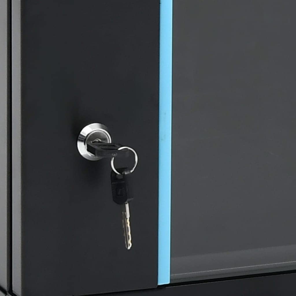 vidaXL 6U Netzwerkschrank Wandmontage Abnehmbare Seitenteile Serverschrank Wandschrank Schrank Wandgehäuse 19" IP20 600x450x350mm 70kg