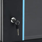 vidaXL 6U Netzwerkschrank Wandmontage Abnehmbare Seitenteile Serverschrank Wandschrank Schrank Wandgehäuse 19" IP20 600x450x350mm 70kg