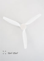 CREATE / WINDCALM M/Deckenventilator ABS mit Beleuchtung Weiß mit Fernbedienung / 40W, Leise, Ø132cm, 6 Geschwindigkeiten, Timer, DC-Motor, Sommer-Winterbetrieb