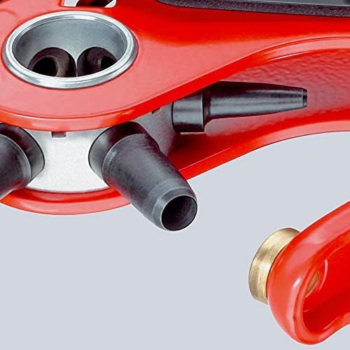 KNIPEX Revolverlochzange auf SB-Karte rot pulverbeschichtet 220 mm, 90 70 220 SB