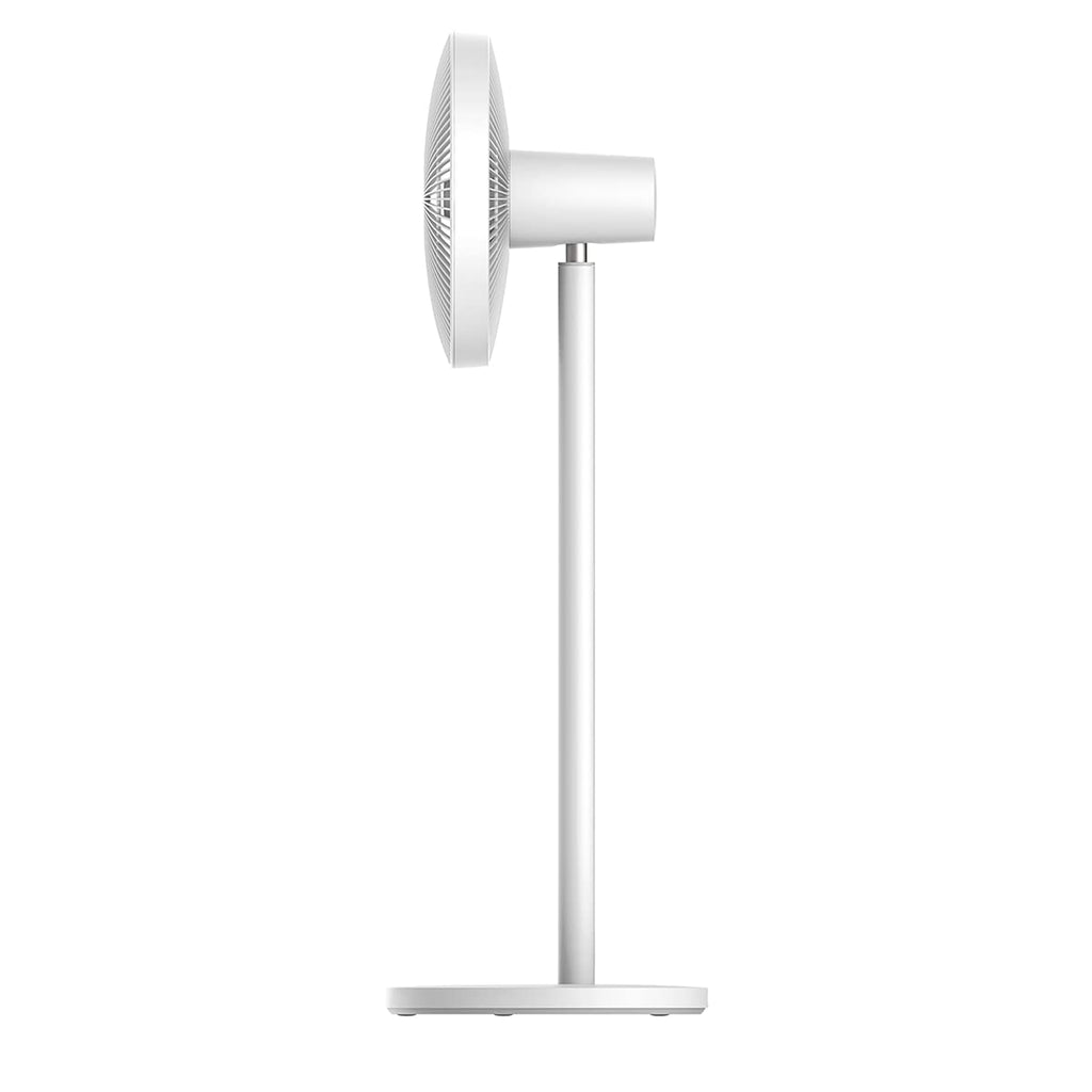 XIAOMI Mi Smart Standing Fan 2 Tisch- Standventilator mit optionaler iOS/Android Mi Home Appanbindung (15 W sparsamer BLDC Motor, 58 dB, 4 Geschwindigkeitsstufen, Google Assistant kompatibel) Weiß