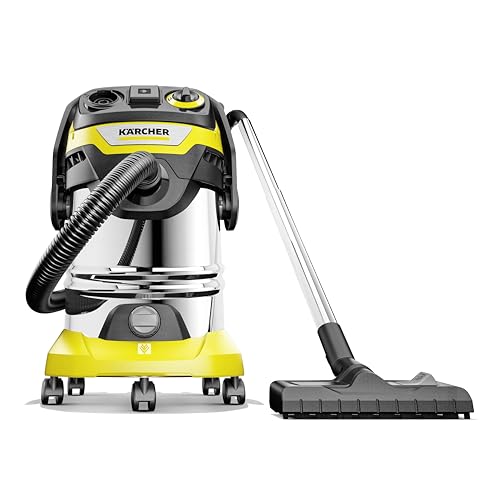 Karcher 1.628-361.0, WD 6 PS V-30/6/22/T Nass-/Trockensauger-30 L Edelstahltank-1300W (tragbare Steckdose und Blasfunktion), Standard, 1300 W, 30 liters