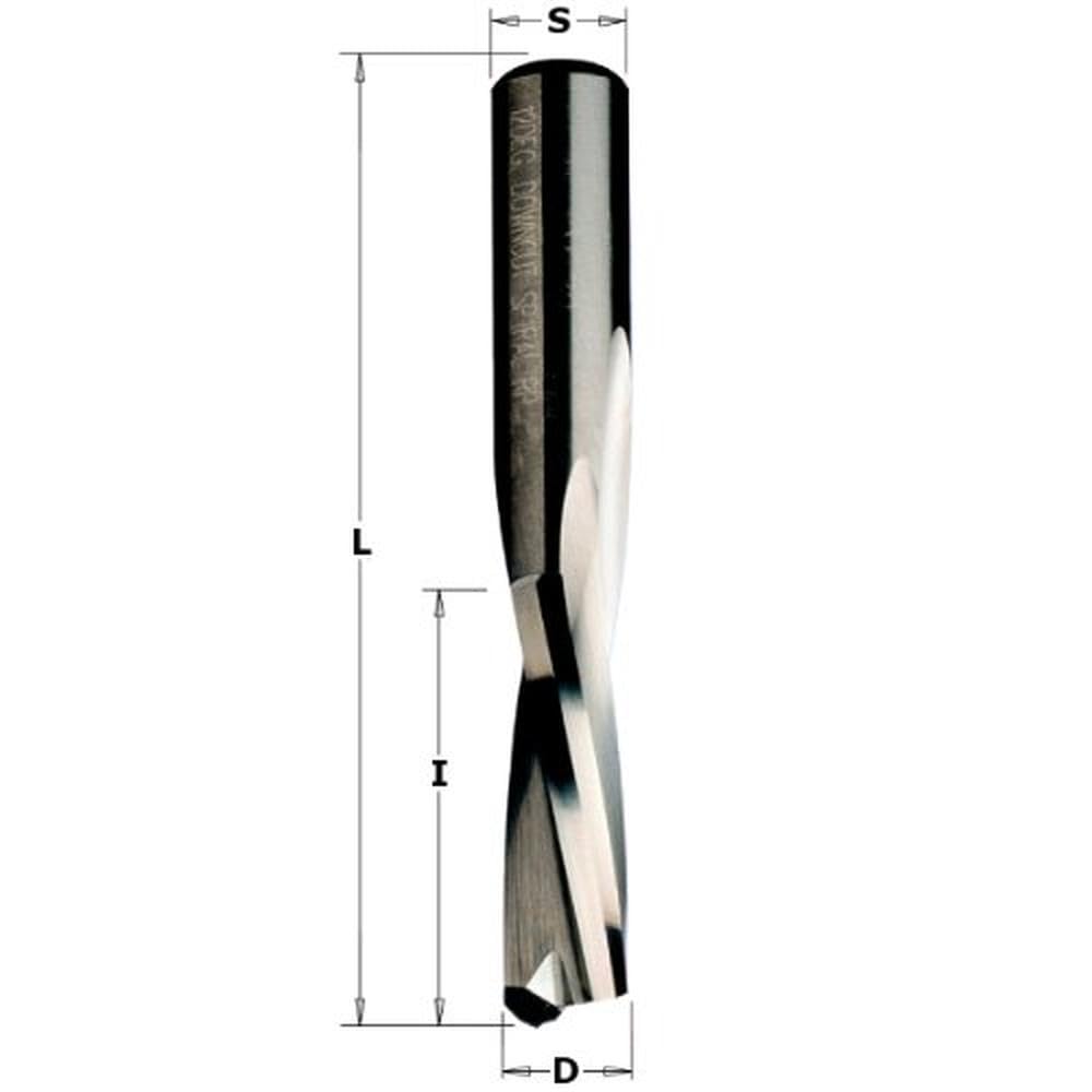 CMT ORANGE TOOLS 192.860.11 - NEGATIV-SPIRALBOHRER Z2 HWM D=6X27X70 S=8 RE