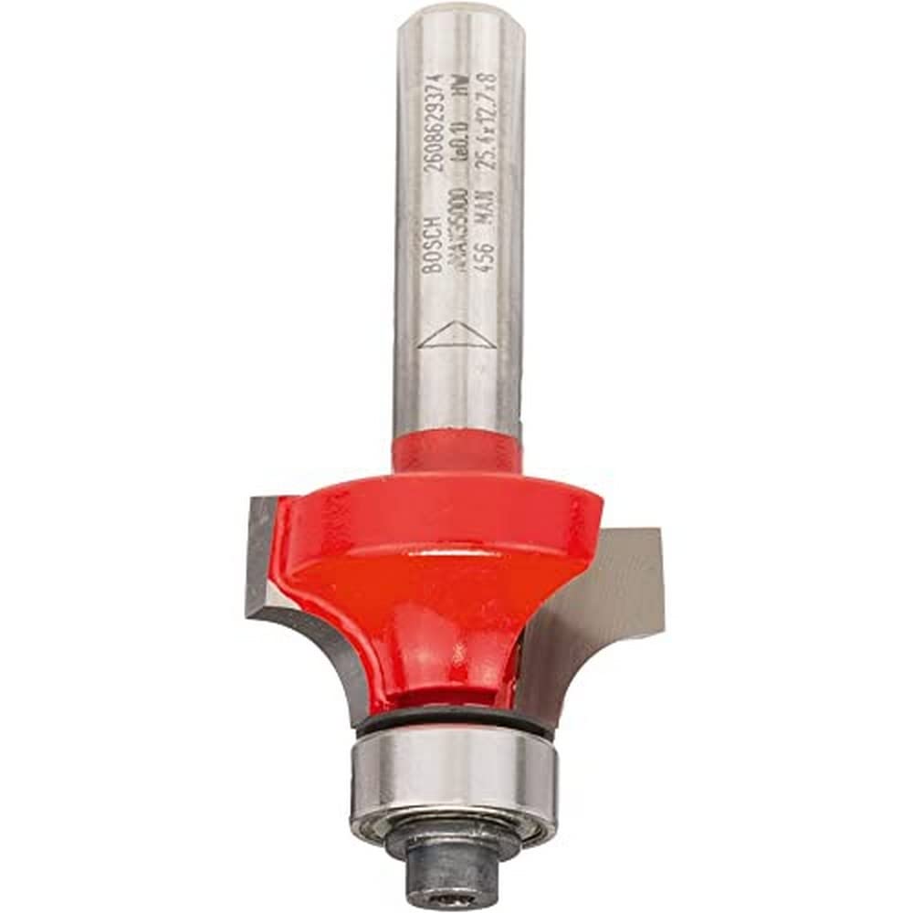 Bosch 1x Abrundfräser Expert for Wood (Radius 6.35 mm, Arbeitslänge 12.7 mm, Professional Zubehör Fräsen)