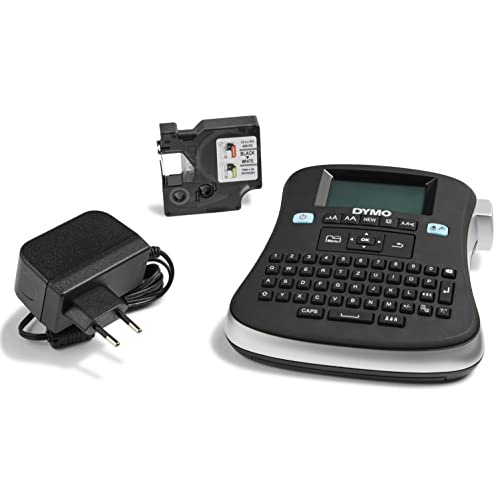 DYMO LabelManager 210D+ Beschriftungsgerät im Koffer | Etikettiergerät mit QWERTZ Tastatur & großem Grafikdisplay | Einfache Textbearbeitung | für D1 Etiketten in 69und 12mm Breite