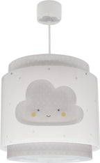 Dalber Lampe kinderzimmer, kinderlampe Pendelleuchte Hängelampe, Deckenleuchte Kinder, Deckenlampe kinderzimmer Baby Dreams Wolke Grau, 76012E, E27