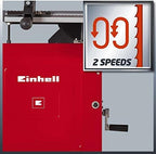 Einhell Bandsäge TC-SB 305 U (750W, 370-800 m/min Sägebandgeschw., 170mm Schnitth.), neigbarer Sägetisch, Parallel- und Winkelanschlag, Untergestell